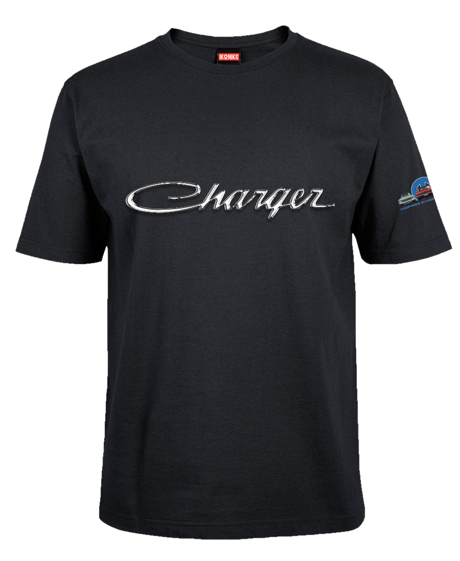 Charger Chrome Logo T-Shirt - Mopars New Zealand - Morrinsville March ...
