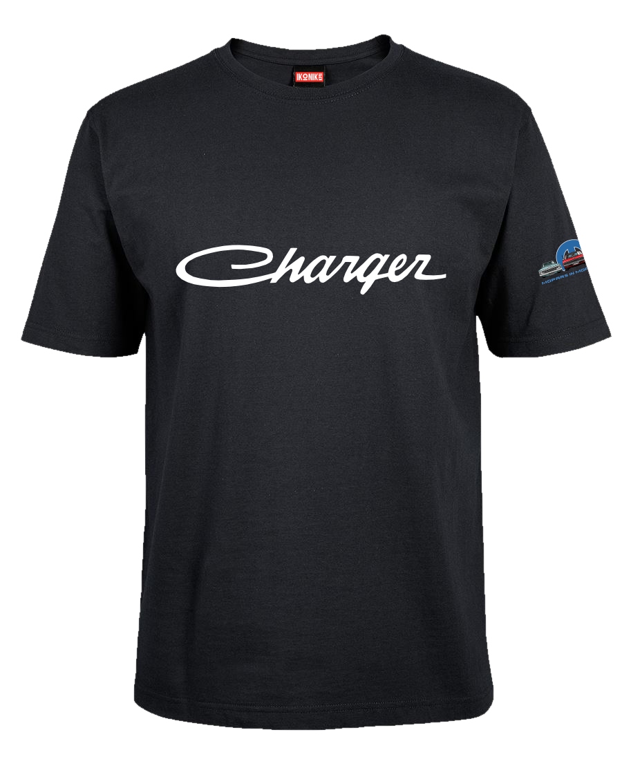 Charger Classic Logo T-Shirt - Mopars New Zealand - Morrinsville March ...