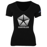 Chrysler Brushed Metal Logo Womens T-Shirt
